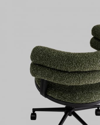 Стул офисный Понтй зеленый черные ножки / Ponty_12