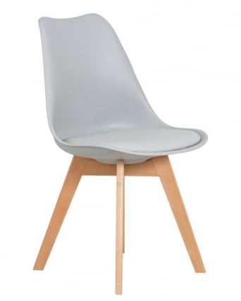 Стул обеденный DOBRIN JERRY SOFT (ножки светлый бук, цвет сиденья светло-серый (GR-01)) 4 шт_4