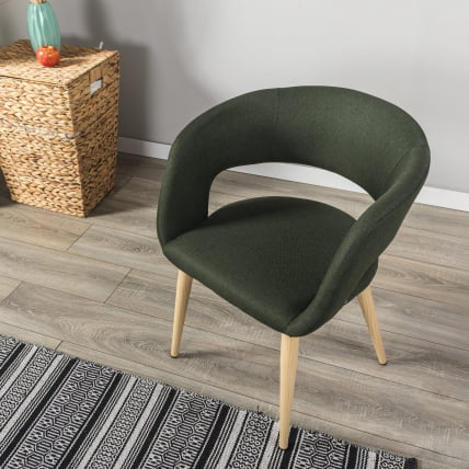 Кресло Hugs темно-зеленый/нат.дуб_4