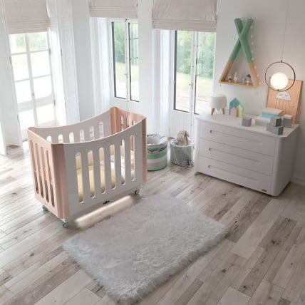 Кроватка 120x60 Micuna BabySitter White Water wood_2