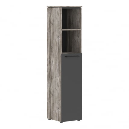 Шкаф-колонка с глухой средней дверью MORRIS TREND MHC 42.6 Сосна Нордик Антрацит_0
