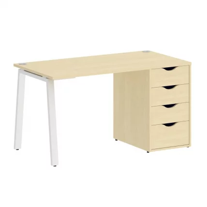 Стол письменный HOME OFFICE VR.SP-3-138.4.A Клен/Белый металл_0