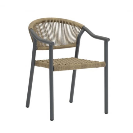 Стул Syna светло-коричневый серые ножки_0