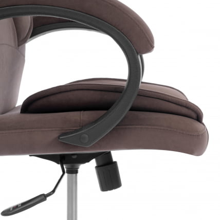 Кресло руководителя OREON metalBL велюр, коричневый, 6_9