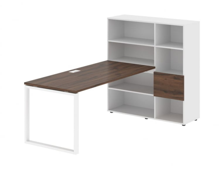 Рабочая станция EDIS EQRST 1217 Дуб Денвер темный Белый Белый_0