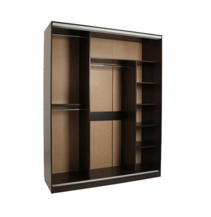 Шкаф-купе Бассо 1-600 бабочки Венге_2
