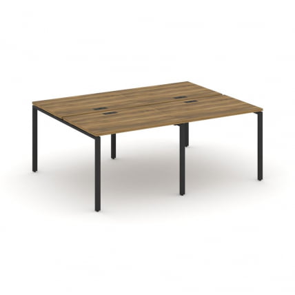 Рабочая станция двухсторонняя на 4 места CONCEPT CN.DRS-005 Сандал Янтарный Черный_0