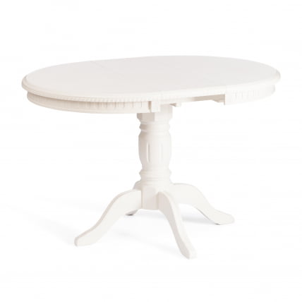 Стол STEFANO круглый бук, мдф, D90+30x77см, Ivory white_6