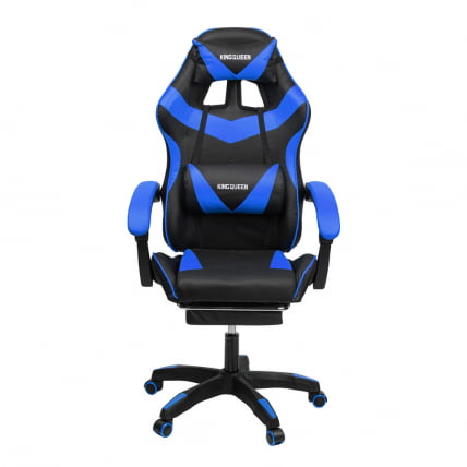 Кресло 088 цвет черный/синий с массажем 088-black-blue-mass_2