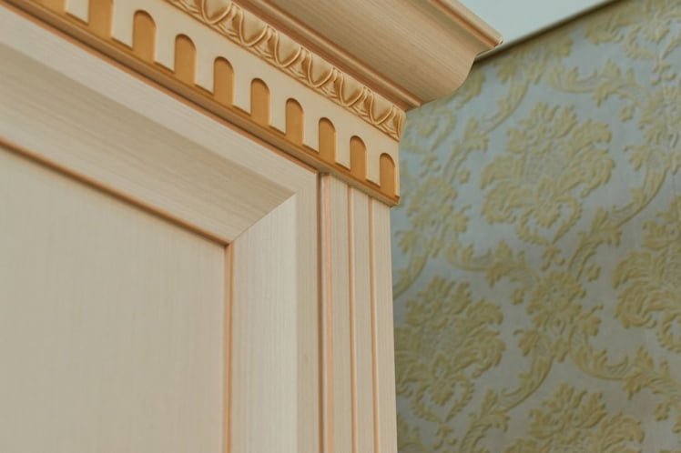 Комплект мебели для гостиной Марлен №9 Кремовый белый Патина_1