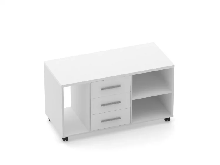 Тумба подкатная с нишей и полкой Deka 9.05.03Л Белый_0