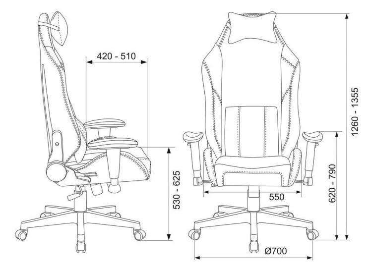 Геймерское кресло Zombie HERO BATZONE PRO Черный_17
