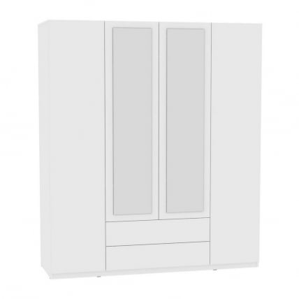 Шкаф распашный R-198х180х60-2-PO-M(Белый)_0