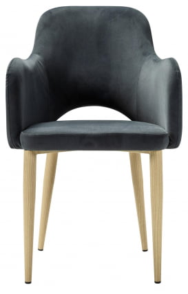 Кресло Ледгер К Диаг грей/нат.дуб / Ledger Diag grey/нат.дуб_1