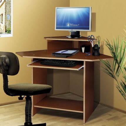 Компактный угловой компьютерный стол СК4 Орех Мария Луиза_0