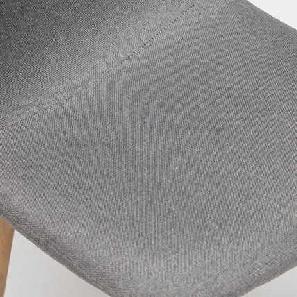 Стул BREEZE (mod. 4724) металл/ткань, 44х48х87см, серый/натуральное дерево_7