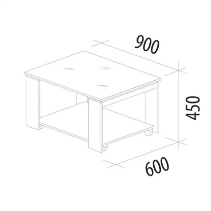 Стол журнальный Агат 33.10 Кена-Фреска Невада_3