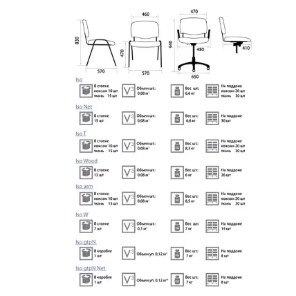 Офисный стул Iso chrome C11 ткань_1