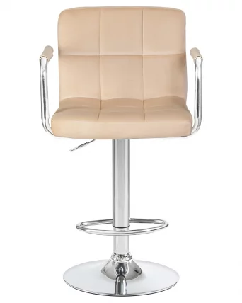 Стул барный DOBRIN KRUGER ARM Бежевый велюр MJ9-10_5