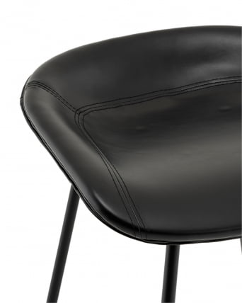 Стул полубарный Фуриоса экокожа черный_8