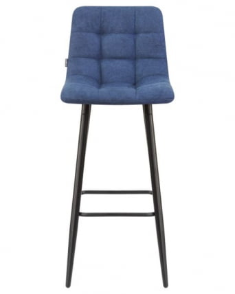 Стул барный ДОБРИН НИCОЛЕ (черные матовые ножки, синяя ткань (УФ860-14Б)) 2 шт / DOBRIN NICOLE (UF860-14B))_7