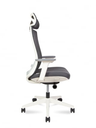 Кресло руководителя RUBY white frame Черный_2