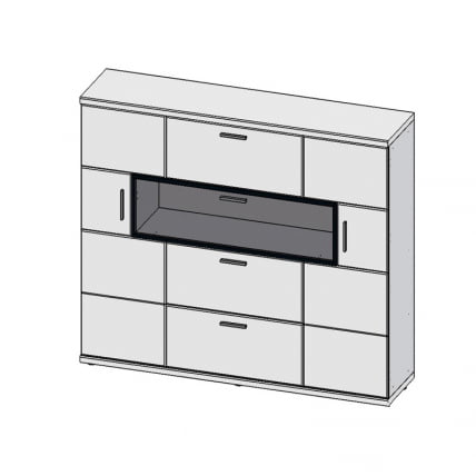 Комод высокий Корано Бм.Кор-14 Белый_0