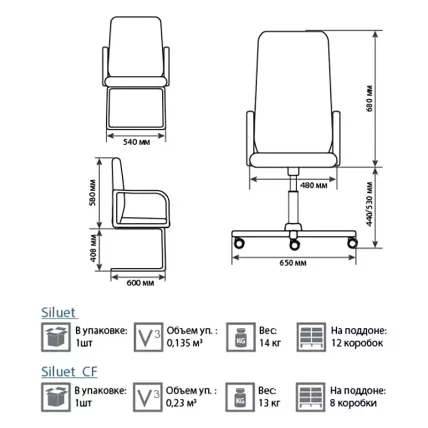 Офисное кресло Siluet DF PLN C11_1