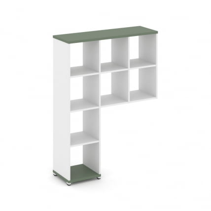 Надставка на стол высокая без наполнения CONCEPT CN.NV-001 Кобо Белый бриллиант Белый металл_0