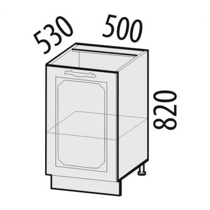 Стол лев/прав Милана 23.61 Сосна Астрид/Ваниль_1