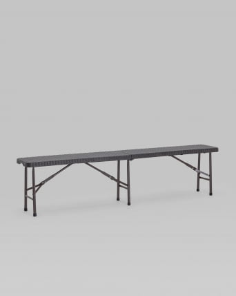 Скамейка складная пластиковая Кейт 180 (HDPE) Коричневый_1