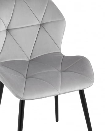 Стул Эдвин велюр серый 4 шт_7