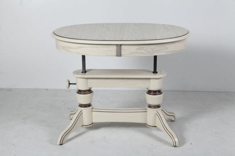 Стол-трансформер Лира-5 (1м) тон 2 с коричневой патиной_4