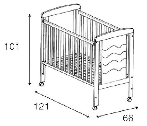 Кровать Micuna Infinity 120x60 White_2