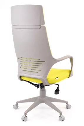 Кресло для руководителя Еверпроф Трио Грей ТМ Ткань Салатовый / Everprof Trio Grey TM_2