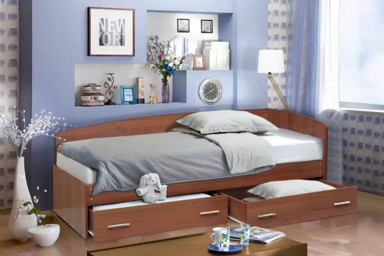 Кровать Софа №2 900*1900 Слива Валлис_0