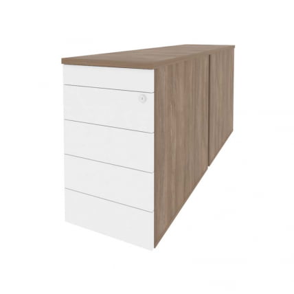 Тумба двойная приставная / опорная (TIP-ON) ONIX O.TPO-2.8 TIP Дуб Аризона/Белый_0