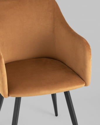 Стул Ника вращающийся велюр Терракотовый_7