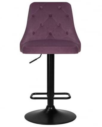 Стул барный DOBRIN JOSEPH BLACK (пудрово-сиреневый велюр (MJ9-52)) 2 шт_5