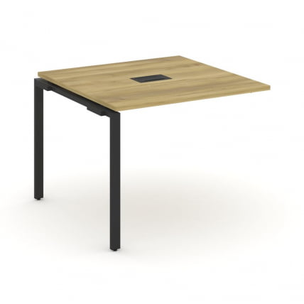 Проходной наборный элемент переговорного стола CONCEPT CN.NPRG-011 Дуб Винченцо Черный_0
