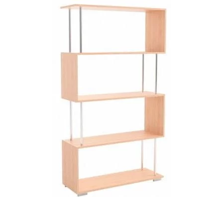 Стеллажи Зигзаг 2+Зигзаг 1 дуб млечный_2