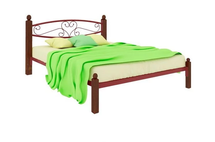 Кровать Каролина Lux 1400х1900 Красная_0