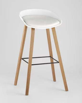 Барный стул Libra Soft с подушкой Белый_1