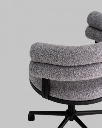 Стул офисный Понтй серый черные ножки / Ponty_13