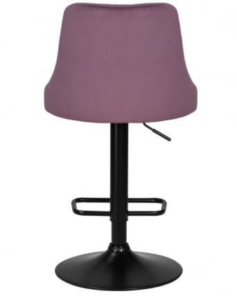 Стул барный DOBRIN JOSEPH BLACK (пудрово-сиреневый велюр (MJ9-52)) 2 шт_4