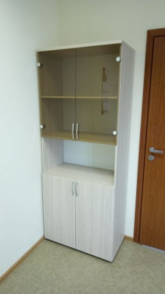 Шкаф высокий со стеклом и нишей Glassy 6.19.141 Туя_2