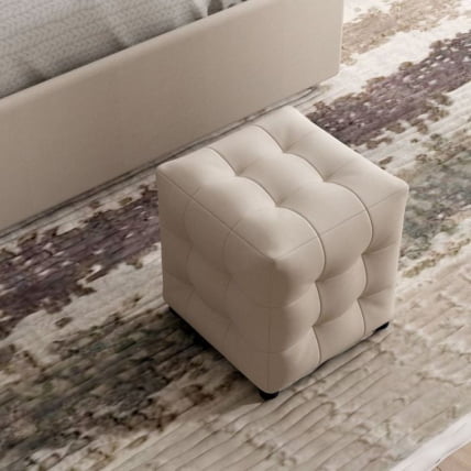 Пуф Лючия 202 квадратный Бежевый_0