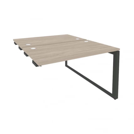 Стол-приставка двойной на О-образном м/к к опорым элем. ONIX O.MO-D.SPR-2.7 Дуб Аттик/Антрацит_0