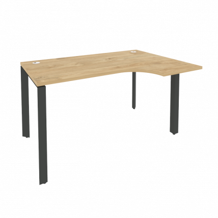 Стол эргономичный правый на П-образном м/к ONIX O.MP-SA-2R Тиквуд Светлый/Антрацит_0