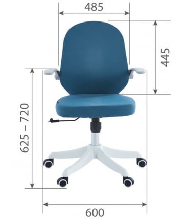 Детское компьютерное кресло CHAIRMAN CH107 ткань розовый (M)_4
